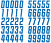 Detroit Lions Jersey Style Vinyl Number Decal Sheet Set of 50 #0-9 - Pick Color & Size