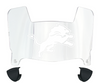 Detroit Lions Mini Football Helmet Visor Shield w/ Clips - PICK VISOR & LOGO COLOR