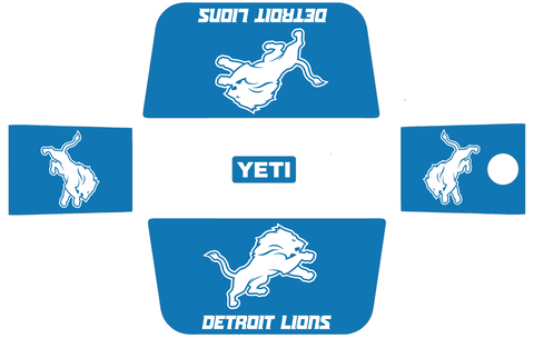 Detroit Lions Wrap Kit for YETI Hard Coolers Tundra Roadie Haul PICK COLOR