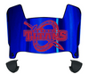 Detroit Mercy Titans Mini Football Helmet Visor Shield w/ Clips - PICK VISOR & LOGO COLOR
