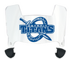 Detroit Mercy Titans Mini Football Helmet Visor Shield w/ Clips - PICK VISOR & LOGO COLOR