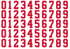 Detroit Red Wings Helmet Jersey Style Vinyl Number Decal Sheet Set of 50 #0-9 - Pick Color & Size