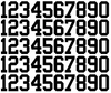 Detroit Tigers Baseball Helmet Jersey Style Vinyl Number Decal Sheet Set of 50 #0-9 - Pick Color & Size