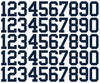 Detroit Tigers Baseball Helmet Jersey Style Vinyl Number Decal Sheet Set of 50 #0-9 - Pick Color & Size