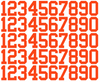 Detroit Tigers Baseball Helmet Jersey Style Vinyl Number Decal Sheet Set of 50 #0-9 - Pick Color & Size
