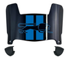 Detroit Lions Retro Throwback Mini Football Helmet Visor Shield w/ Clips - PICK VISOR & LOGO COLOR