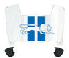 Detroit Lions Retro Throwback Mini Football Helmet Visor Shield w/ Clips - PICK VISOR & LOGO COLOR
