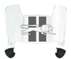 Detroit Lions Retro Throwback Mini Football Helmet Visor Shield w/ Clips - PICK VISOR & LOGO COLOR