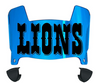 Detroit Lions Retro Throwback Mini Football Helmet Visor Shield w/ Clips - PICK VISOR & LOGO COLOR