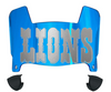 Detroit Lions Retro Throwback Mini Football Helmet Visor Shield w/ Clips - PICK VISOR & LOGO COLOR