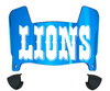 Detroit Lions Retro Throwback Mini Football Helmet Visor Shield w/ Clips - PICK VISOR & LOGO COLOR