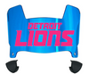 Detroit Lions Limited Edition Mini Football Helmet Visor Shield w/ Clips - PICK VISOR & LOGO COLOR