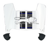 Detroit Lions Limited Edition Mini Football Helmet Visor Shield w/ Clips - PICK VISOR & LOGO COLOR