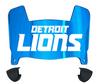Detroit Lions Mini Football Helmet Visor Shield w/ Clips - PICK VISOR & LOGO COLOR