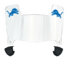 Detroit Lions Mini Football Helmet Visor Shield w/ Clips - PICK VISOR & LOGO COLOR