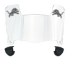 Detroit Lions Mini Football Helmet Visor Shield w/ Clips - PICK VISOR & LOGO COLOR