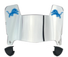 Detroit Lions Mini Football Helmet Visor Shield w/ Clips - PICK VISOR & LOGO COLOR