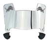 Detroit Lions Mini Football Helmet Visor Shield w/ Clips - PICK VISOR & LOGO COLOR