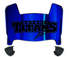 Detroit Mercy Titans Mini Football Helmet Visor Shield w/ Clips - PICK VISOR & LOGO COLOR