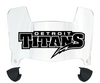 Detroit Mercy Titans Mini Football Helmet Visor Shield w/ Clips - PICK VISOR & LOGO COLOR