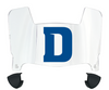 Detroit Mercy Titans Mini Football Helmet Visor Shield w/ Clips - PICK VISOR & LOGO COLOR