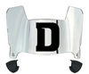 Detroit Mercy Titans Mini Football Helmet Visor Shield w/ Clips - PICK VISOR & LOGO COLOR