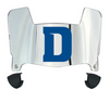 Detroit Mercy Titans Mini Football Helmet Visor Shield w/ Clips - PICK VISOR & LOGO COLOR