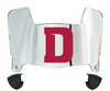 Detroit Mercy Titans Mini Football Helmet Visor Shield w/ Clips - PICK VISOR & LOGO COLOR