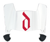 Detroit Mercy Titans Mini Football Helmet Visor Shield w/ Clips - PICK VISOR & LOGO COLOR