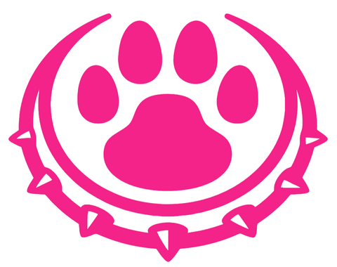 Drake Bulldogs Hot Pink Paw Print Logo Premium DieCut Vinyl Decal PICK SIZE