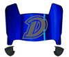 Drake Bulldogs Mini Football Helmet Visor Shield w/ Clips - PICK VISOR & LOGO COLOR