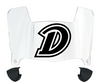 Drake Bulldogs Mini Football Helmet Visor Shield w/ Clips - PICK VISOR & LOGO COLOR