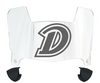 Drake Bulldogs Mini Football Helmet Visor Shield w/ Clips - PICK VISOR & LOGO COLOR