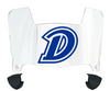 Drake Bulldogs Mini Football Helmet Visor Shield w/ Clips - PICK VISOR & LOGO COLOR