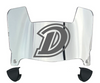 Drake Bulldogs Mini Football Helmet Visor Shield w/ Clips - PICK VISOR & LOGO COLOR