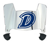 Drake Bulldogs Mini Football Helmet Visor Shield w/ Clips - PICK VISOR & LOGO COLOR