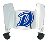 Drake Bulldogs Mini Football Helmet Visor Shield w/ Clips - PICK VISOR & LOGO COLOR