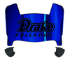 Drake Bulldogs Mini Football Helmet Visor Shield w/ Clips - PICK VISOR & LOGO COLOR