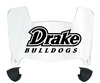 Drake Bulldogs Mini Football Helmet Visor Shield w/ Clips - PICK VISOR & LOGO COLOR