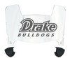Drake Bulldogs Mini Football Helmet Visor Shield w/ Clips - PICK VISOR & LOGO COLOR