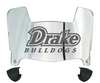 Drake Bulldogs Mini Football Helmet Visor Shield w/ Clips - PICK VISOR & LOGO COLOR