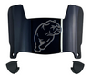 Drake Bulldogs Mini Football Helmet Visor Shield w/ Clips - PICK VISOR & LOGO COLOR