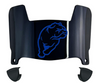 Drake Bulldogs Mini Football Helmet Visor Shield w/ Clips - PICK VISOR & LOGO COLOR