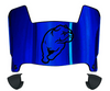 Drake Bulldogs Mini Football Helmet Visor Shield w/ Clips - PICK VISOR & LOGO COLOR