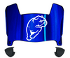 Drake Bulldogs Mini Football Helmet Visor Shield w/ Clips - PICK VISOR & LOGO COLOR