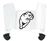 Drake Bulldogs Mini Football Helmet Visor Shield w/ Clips - PICK VISOR & LOGO COLOR