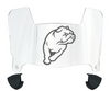 Drake Bulldogs Mini Football Helmet Visor Shield w/ Clips - PICK VISOR & LOGO COLOR