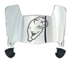 Drake Bulldogs Mini Football Helmet Visor Shield w/ Clips - PICK VISOR & LOGO COLOR