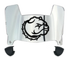 Drake Bulldogs Mini Football Helmet Visor Shield w/ Clips - PICK VISOR & LOGO COLOR