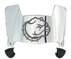 Drake Bulldogs Mini Football Helmet Visor Shield w/ Clips - PICK VISOR & LOGO COLOR